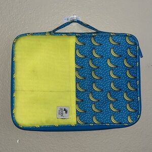 YOOBI yellow blue banana print organizer binder